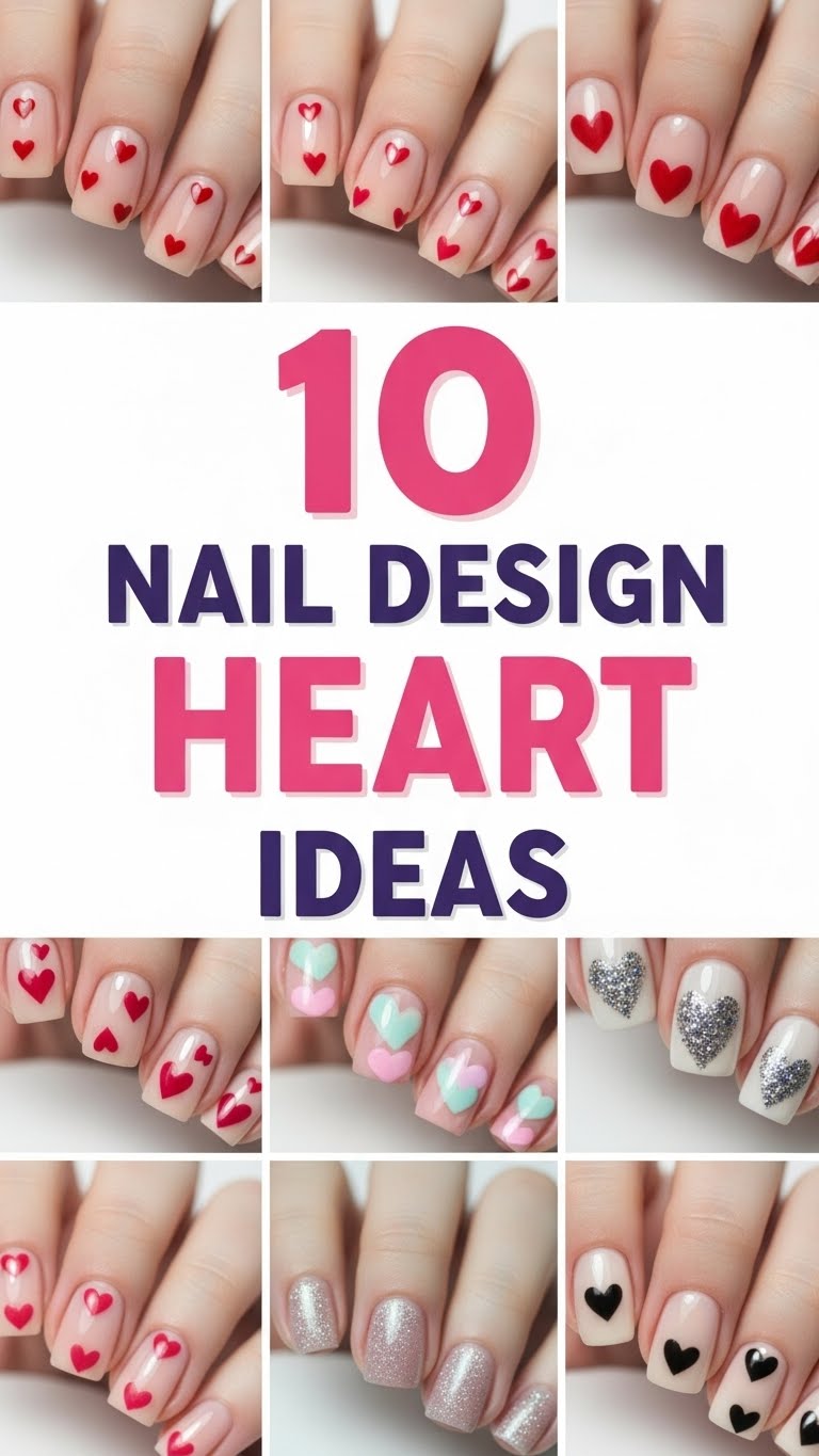 10 Nail Design Heart Ideas