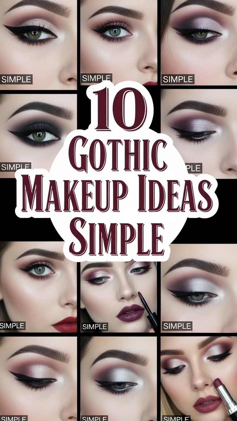 10 Gothic Makeup Ideas Simple