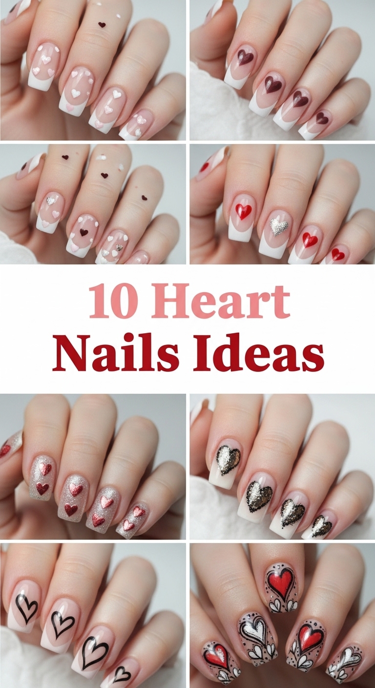 10 Heart Nails Ideas