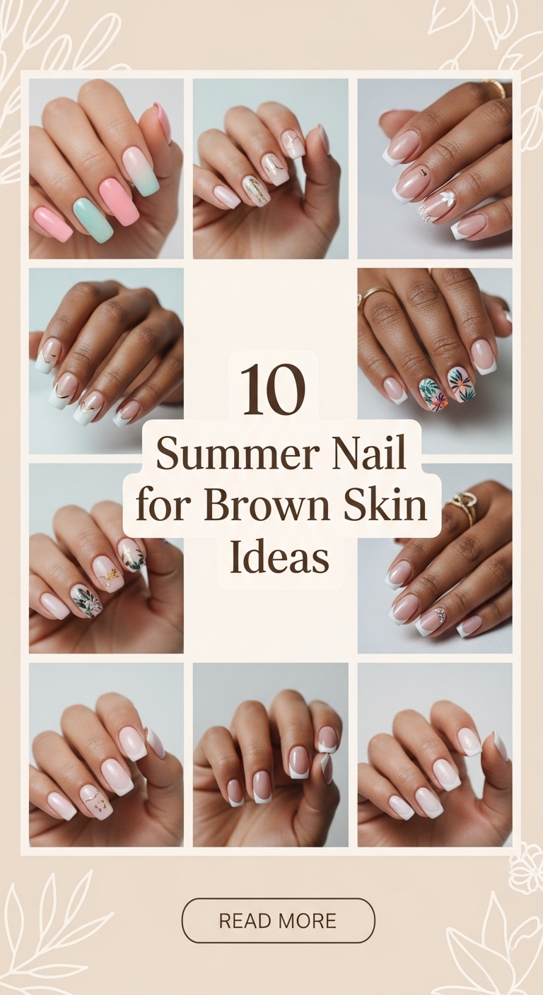 10 Summer Nail for Brown Skin Ideas