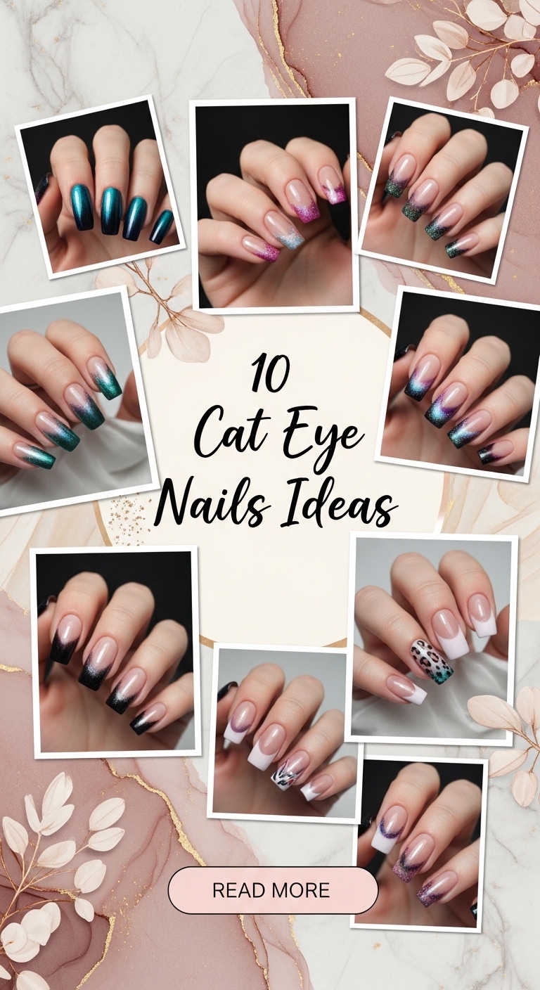 10 Cat Eye Nails Ideas