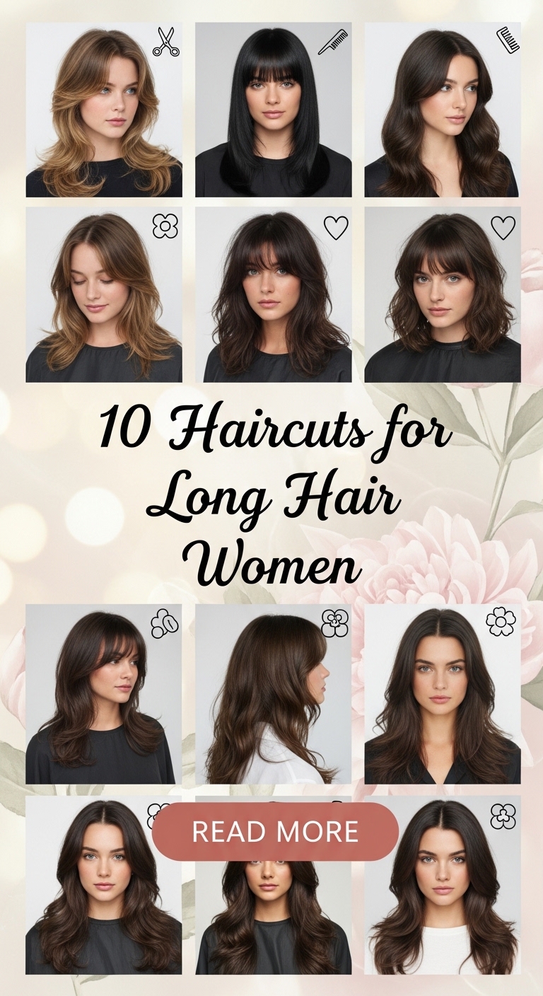 10 Haircut for Long Hair Women