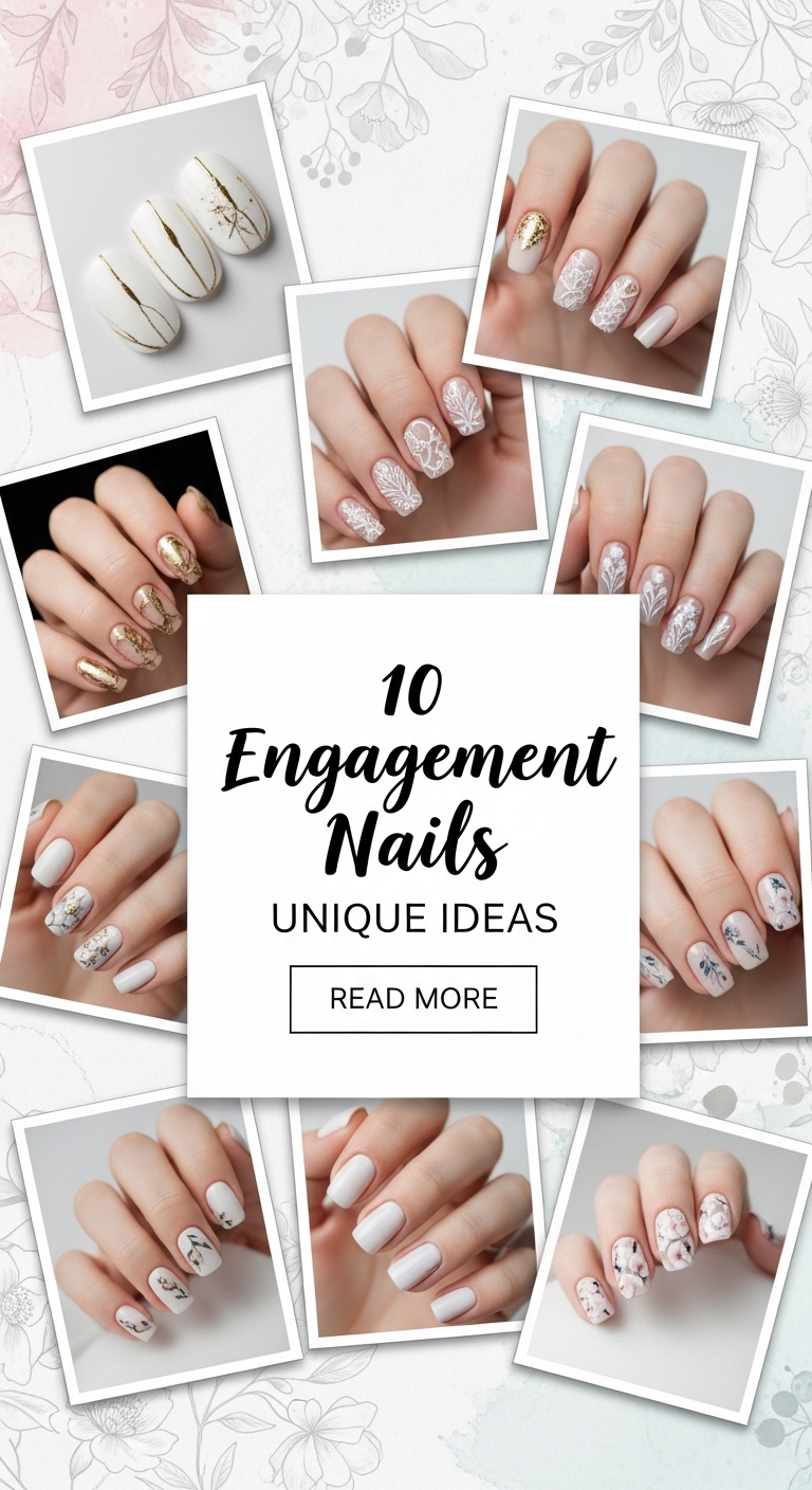 10 Engagement Nails Unique Ideas