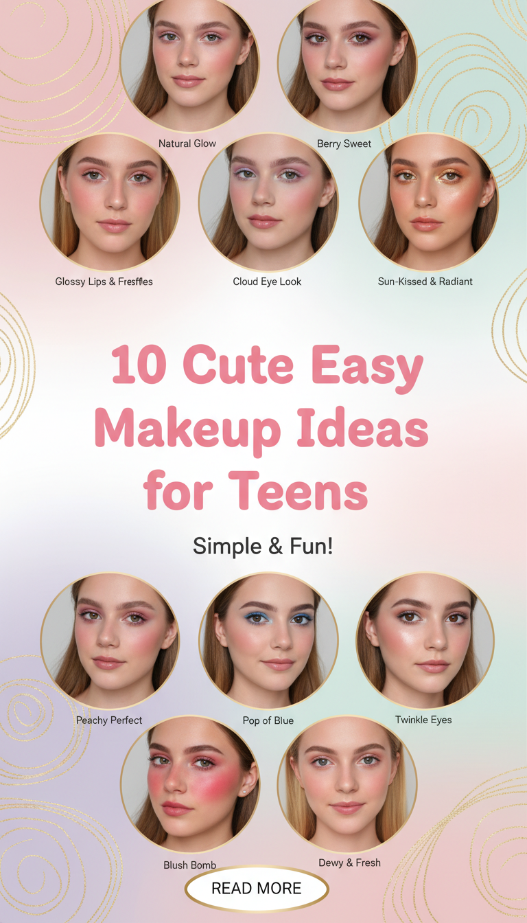 10 Cute Easy Makeup Ideas for Teens