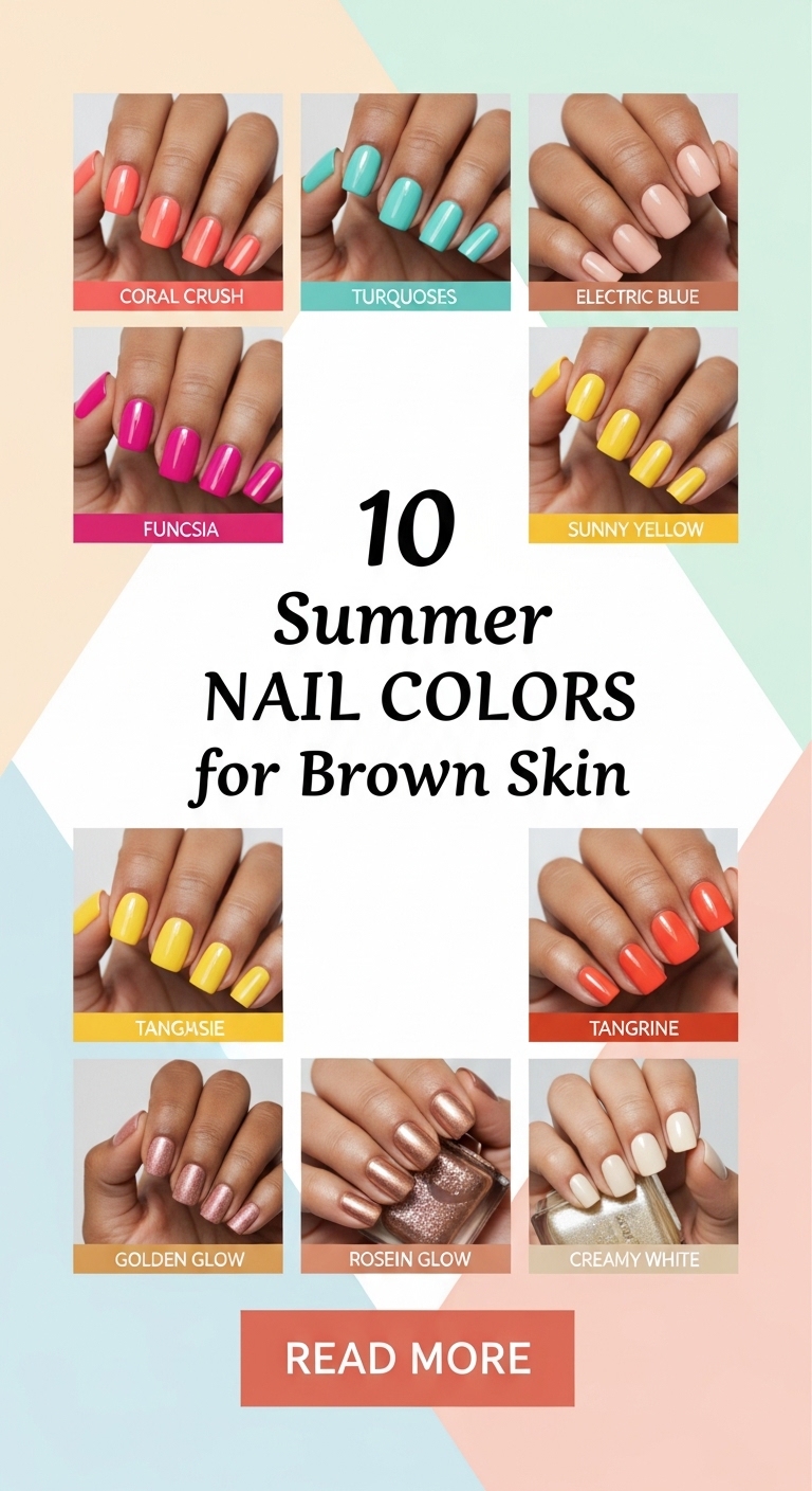 10 Summer Nail Colors for Brown Skin