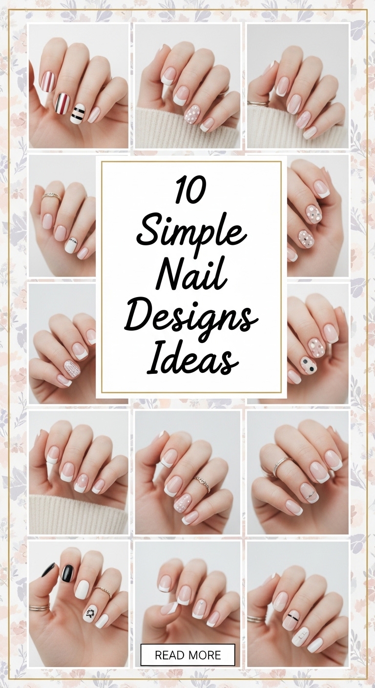 10 Simple Nail Designs Ideas
