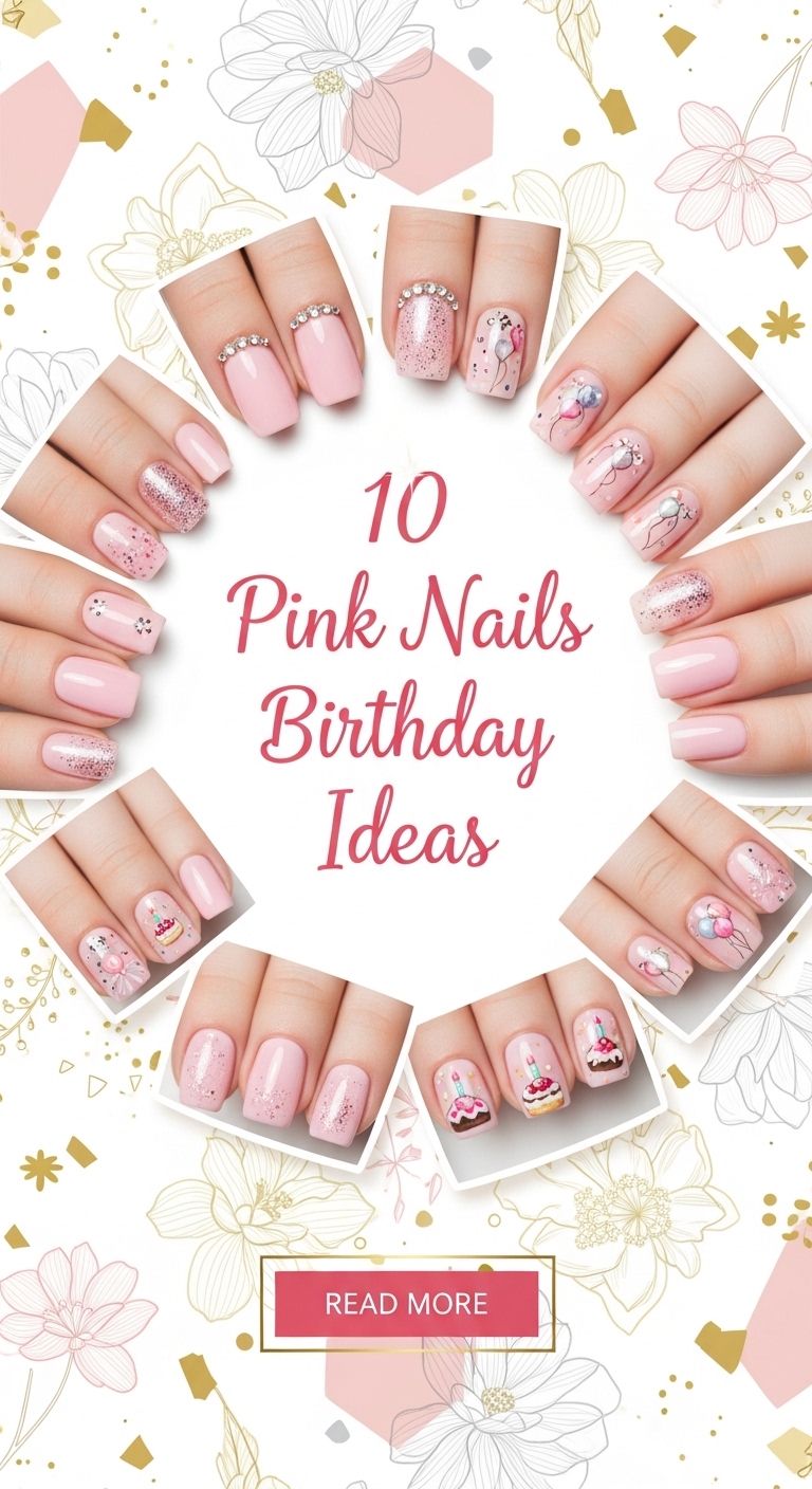 10 Pink Nails Birthday Ideas