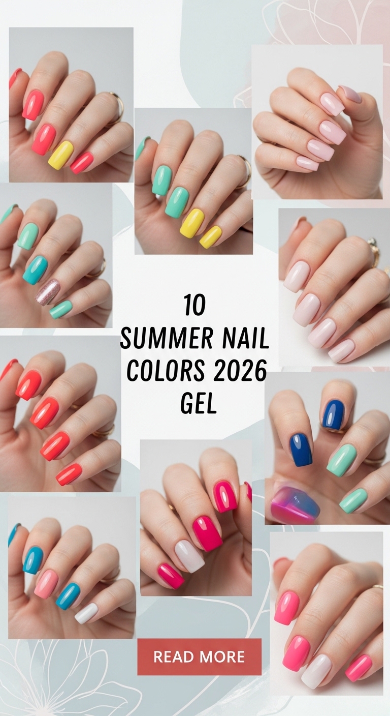 10 Summer Nail Colors 2026 Gel