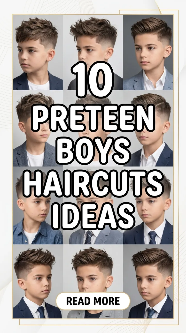 10 Preteen Boys Haircuts Ideas