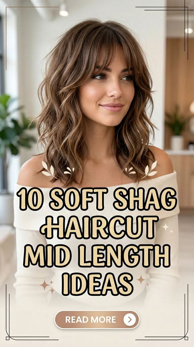 10 Soft Shag Haircut Mid Length Ideas