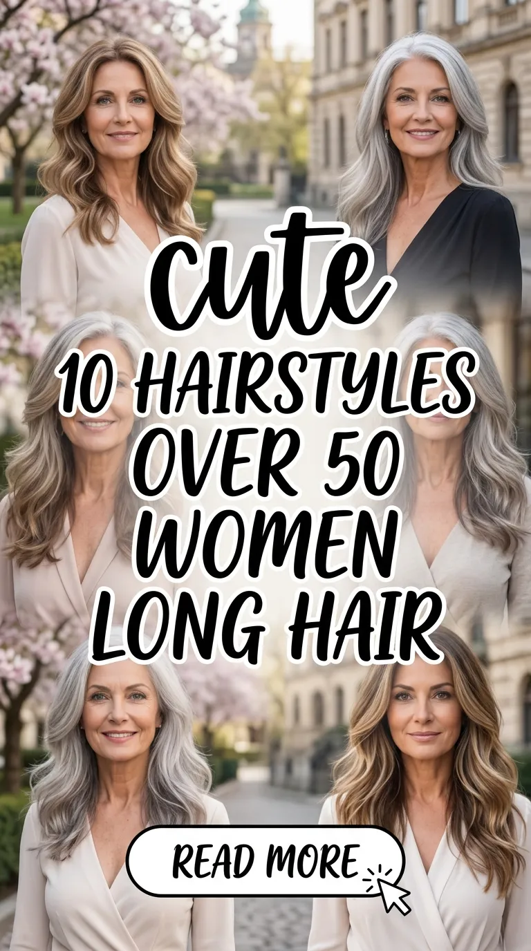 10 Hairstyles Over 50 Women Long Hair