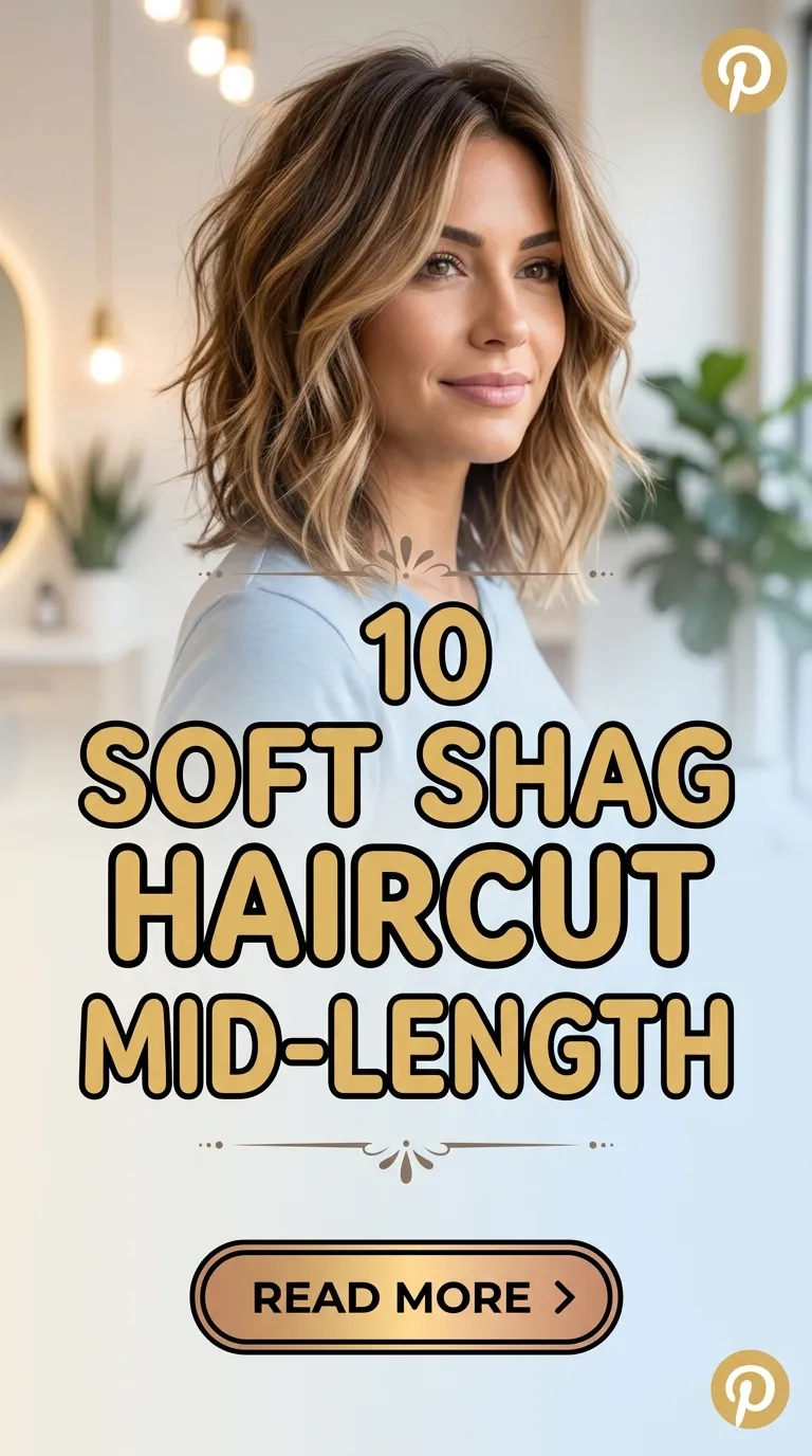 10 Soft Shag Haircut Mid-Length