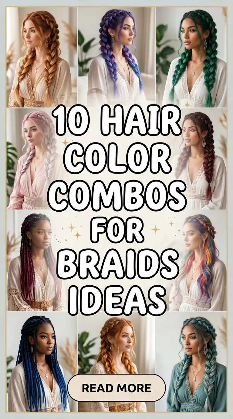 10 Hair Color Combos for Braids Ideas