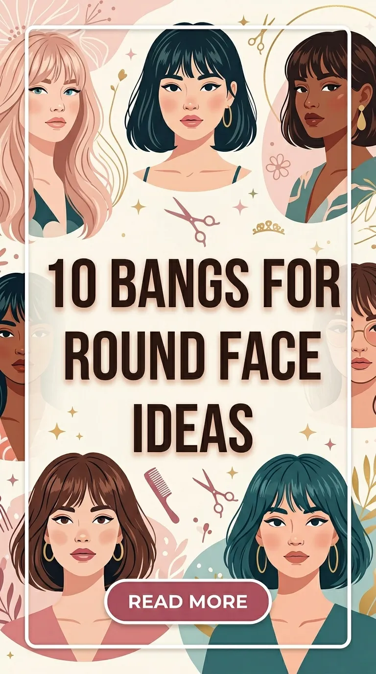 10 Bangs for Round Face Ideas