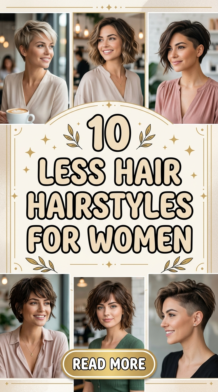 10 Less Hair Hairstyles For Women