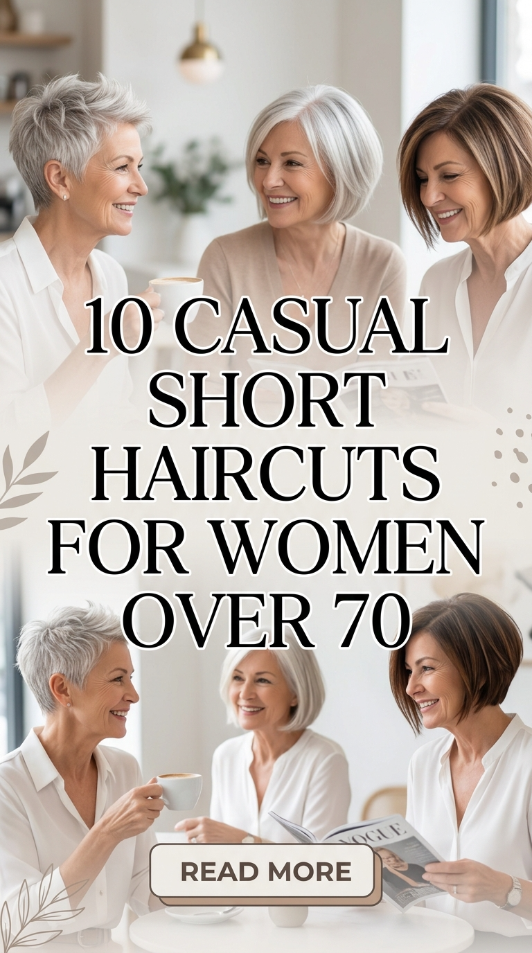 10 Casual Short Haircuts for Women Over 70