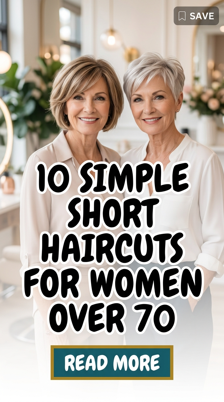 10 Simple Short Haircuts for Women Over 70