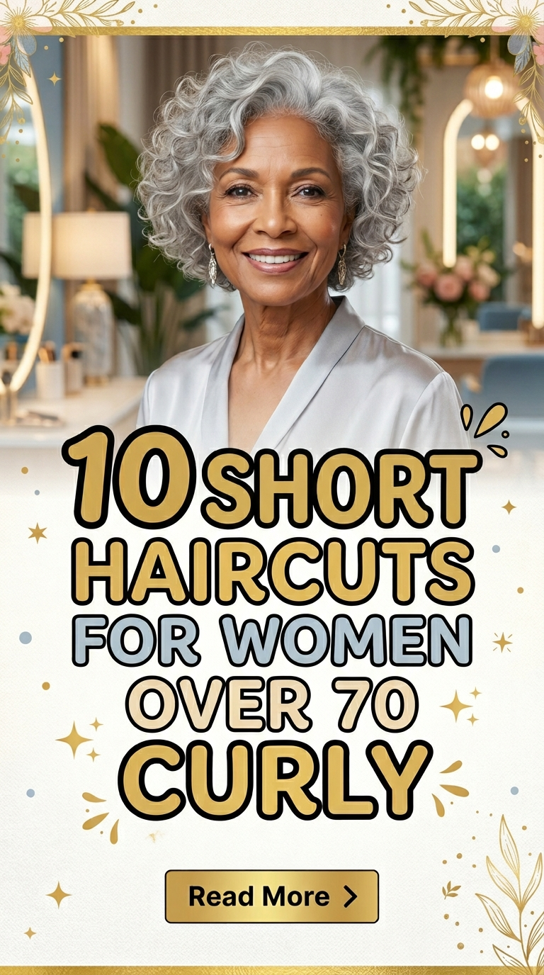 10 Short Haircuts for Women Over 70 Curly