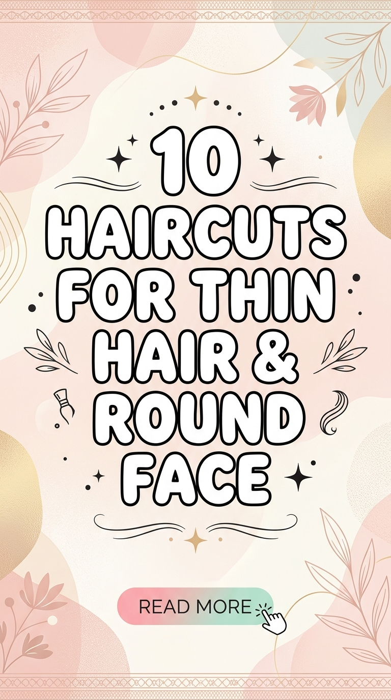10 Haircuts for Thin Hair & Round Face