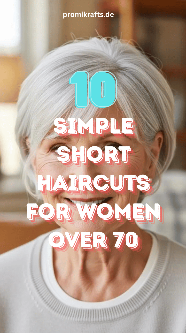 10 Simple Short Haircuts for Women Over 70
