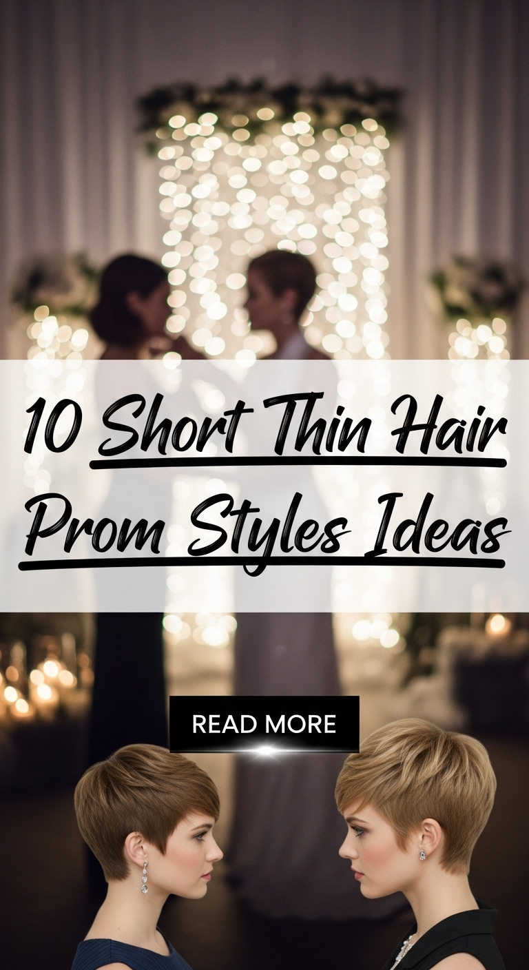 10 Short Thin Hair Prom Styles Ideas