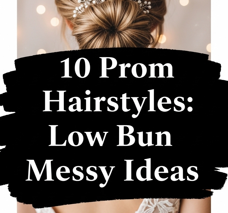 10 Prom Hairstyles Low Bun Messy Ideas