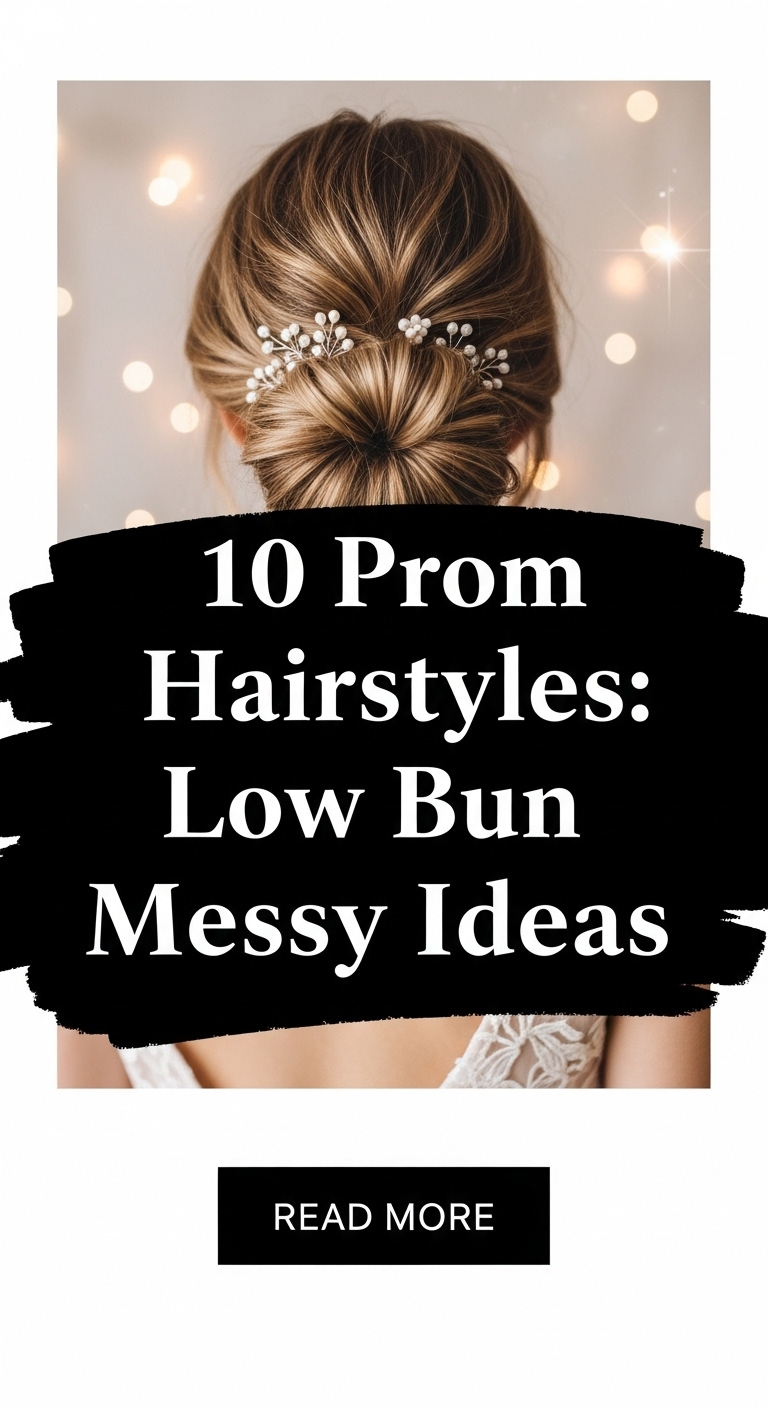 10 Prom Hairstyles Low Bun Messy Ideas