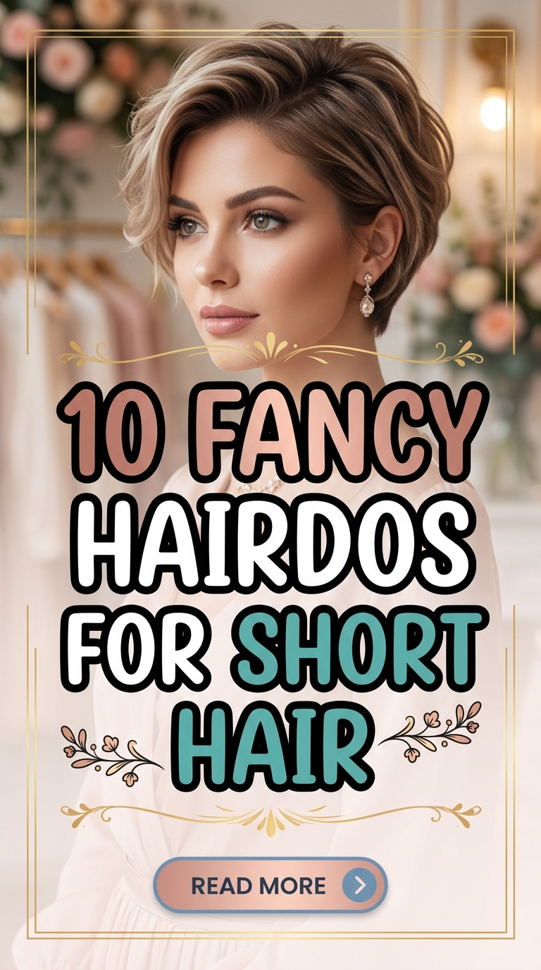 10 Fancy Hairdos for Short Hair