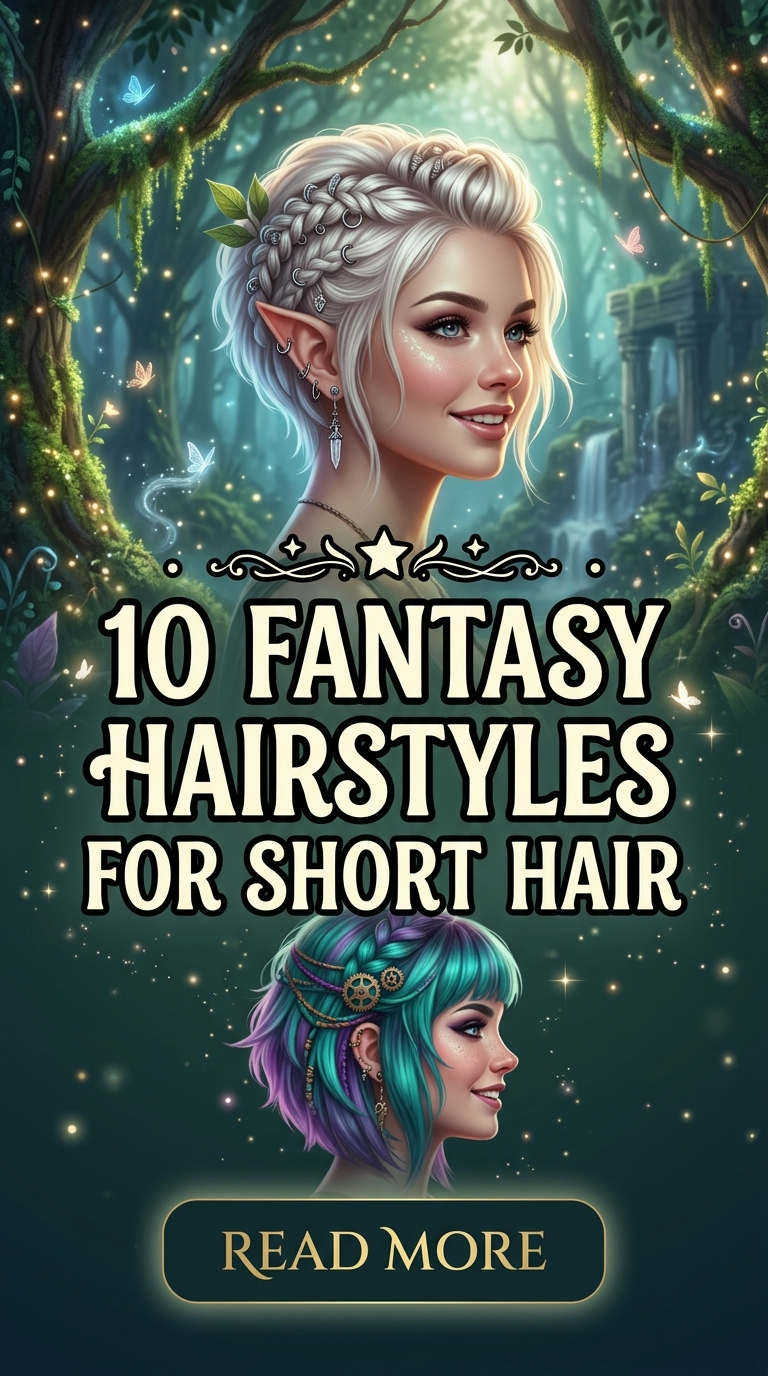 10 Fantasy Hairstyles for Short Hair