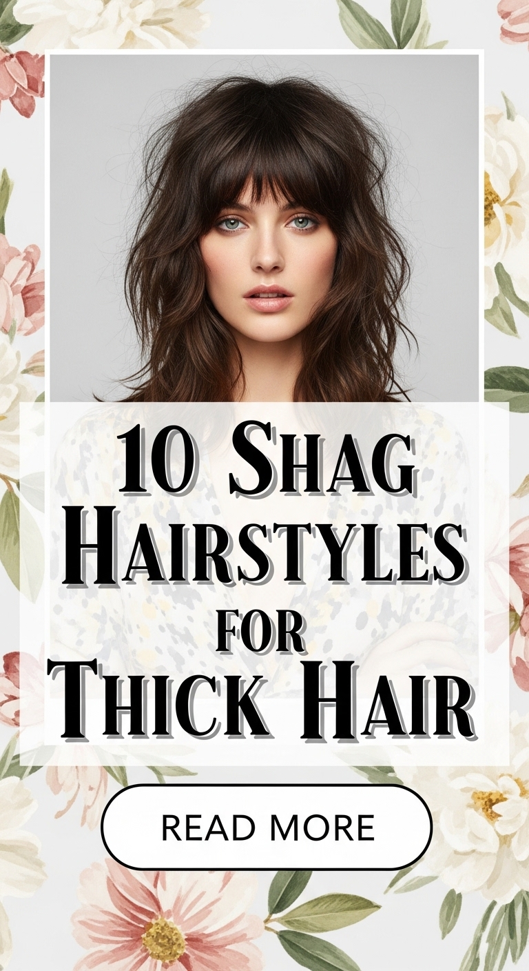 10 Shag Hairstyles for Thick Hair