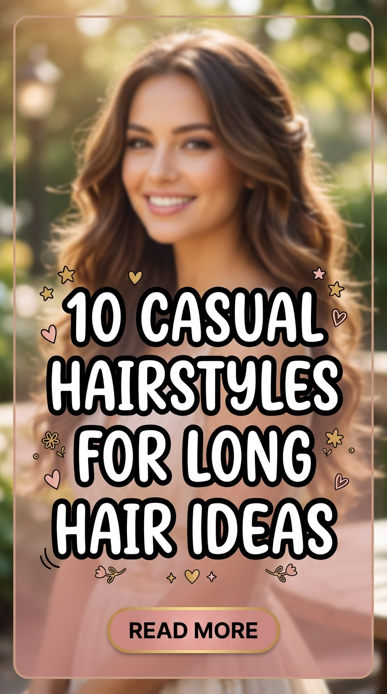 10 Casual Hairstyles For Long Hair Ideas