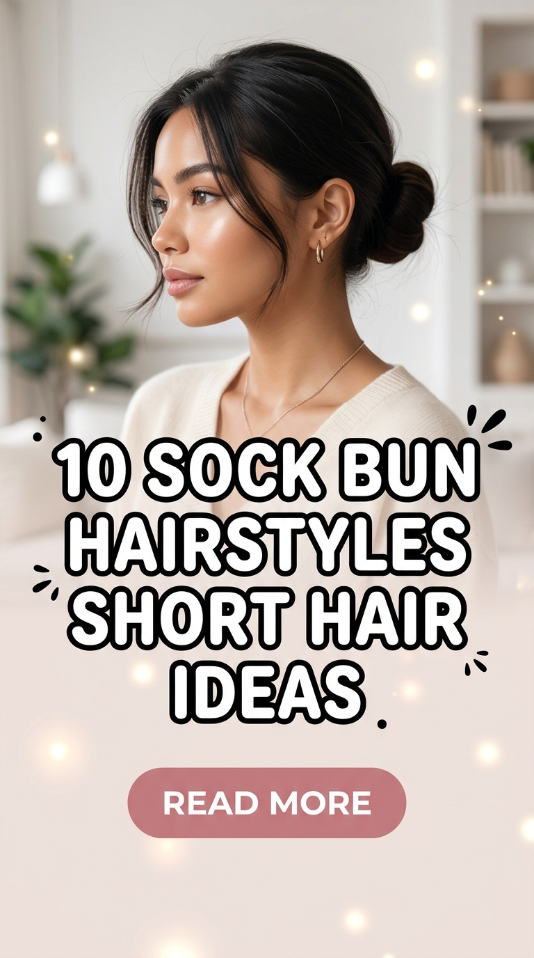 10 Sock Bun Hairstyles Short Hair Ideas