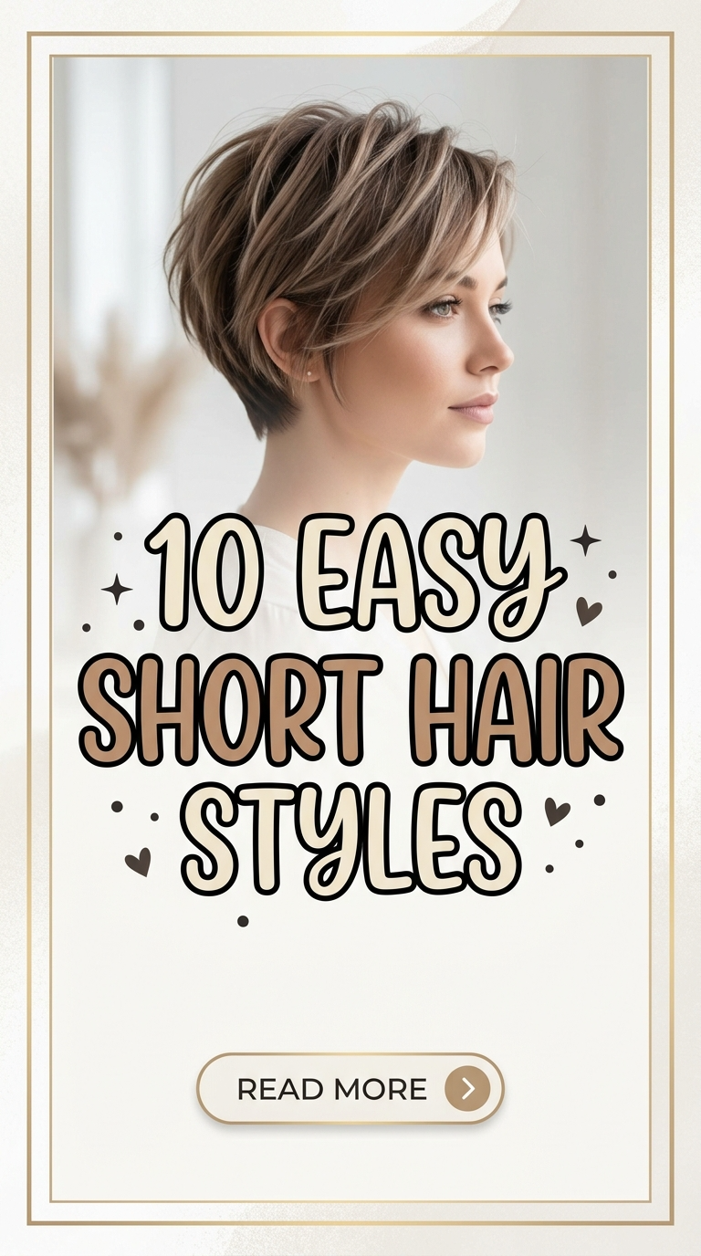 10 Easy Short Hair Styles