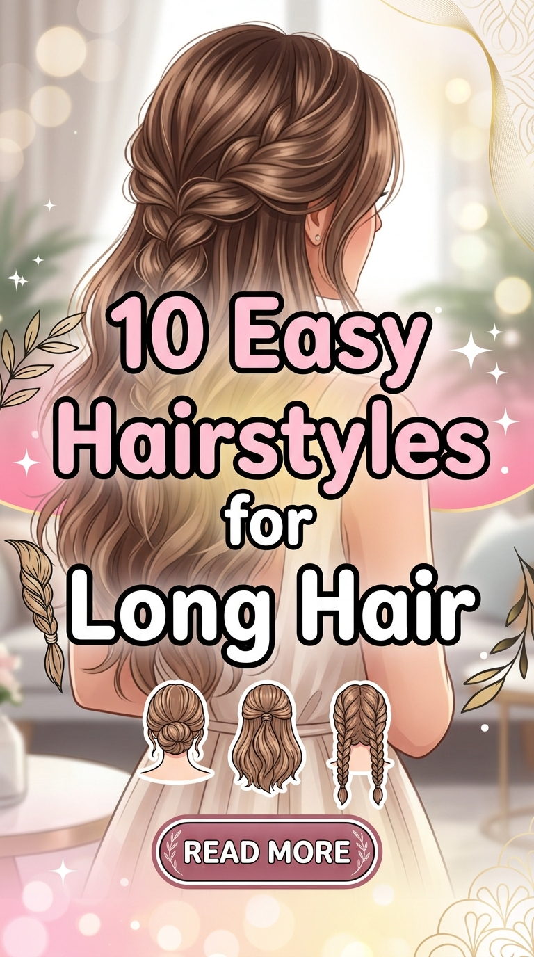 10 Easy Hairstyles for Long Hair