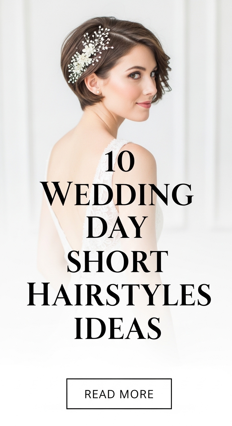 10 Wedding Day Short Hairstyles Ideas