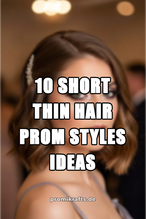 10 Short Thin Hair Prom Styles Ideas