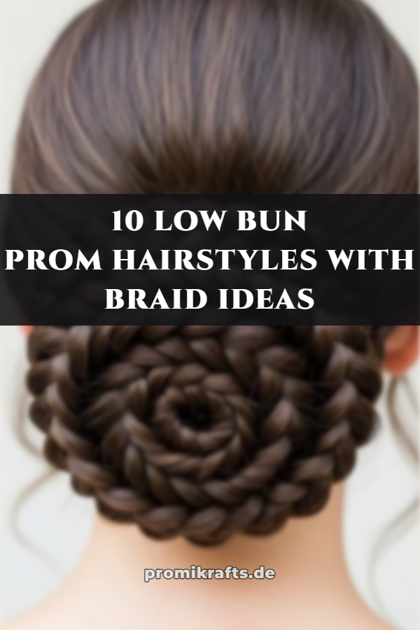 10 Low Bun Prom Hairstyles With Braid Ideas