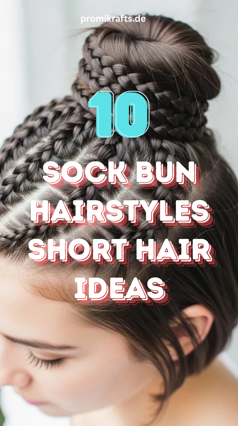 10 Sock Bun Hairstyles Short Hair Ideas